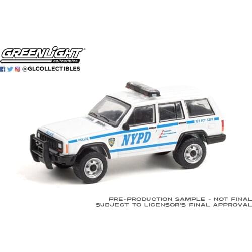 GreenLight 1:64 1997 JEEP CHEROKEE NYPD 42960-C alloy toy car toys for children diecast model car Birthday gift hot