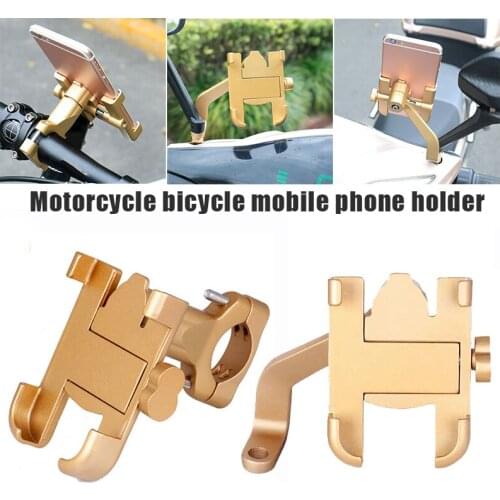 Motorcycle Phone Mount Universal Bike Cell Phone Holder Aluminum Bicycle Phone Holder Anti Shake For Outdoor SAL99