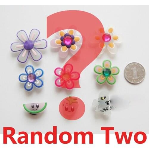 Geniune Flowers Shoe Charms Accessories Cartoon Discoloration in Sunlight Shoes Buckle Decorations for Sandals Charms Kids Gift