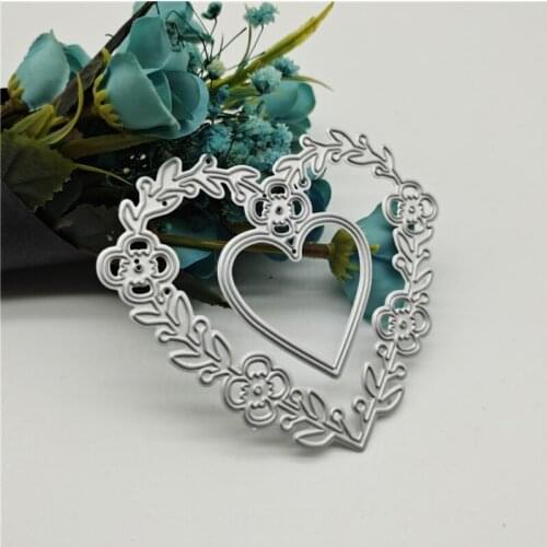 P15D Heart Metal Cutting Dies Stencil DIY Scrapbooking Album Paper Card Template Mold Embossing Decoration