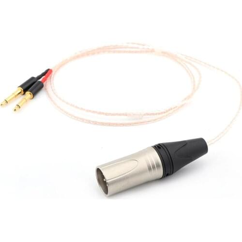 Preffair 8cores Headphones Cable with 4pins XLR Male Plug For Audio Upgrade Cable For Meze 99 Classics/Focal Elear Headphones