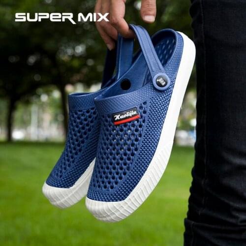 Breathable Summer Men Flip Flops Lightweight Massage Beach Sandals Non-slide Male SlippersCasual Slippers