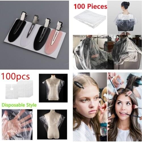 200pk Disposable Hair Cutting Shawl Cape Salon Barber Home Capes Gowns Apron