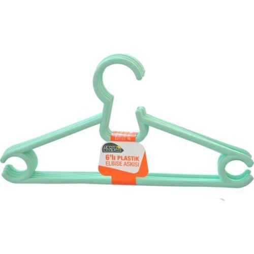 Modern TWISP®Plastic Clothes Hanger 6'Lı