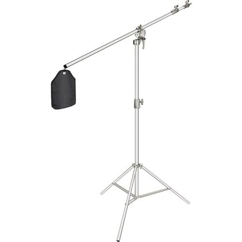 13 FEET BOOM ARM WITH TRIPOD STAND (BLACK/SILVER)