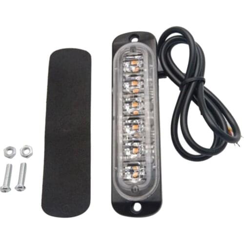 LED strobe lights Ultra-thin Car Emergency Warning Light Red/Yellow /Blue for Pickup Wagon Motorcycle Boat