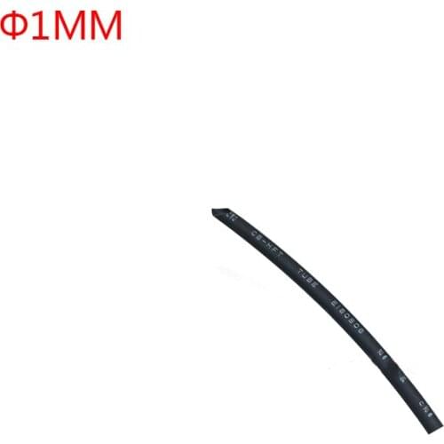 3 Meter/lot 2:1 Black 1mm Diameter Heat Shrink Heatshrink Tubing Tube Sleeving Wrap Wire