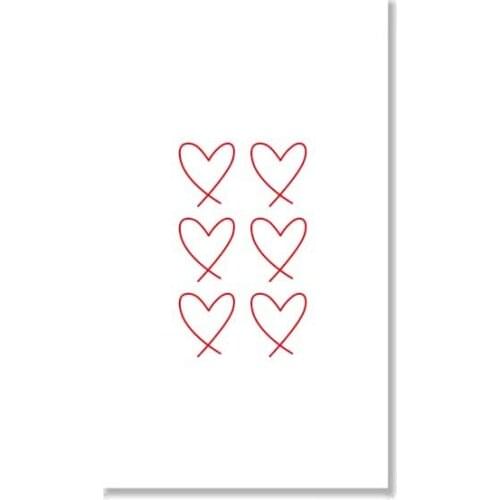 Love Waterproof Ankle Tattoo Sticker Clavicle Sexy Small Fresh Tattoo Sticker Small Pattern