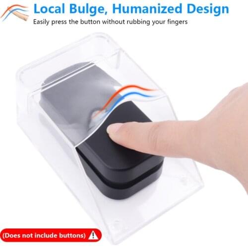 Door Bell Protective Cover For Wireless Doorbell Smart Door Bell Ring Chime Button Transparent Heavy Rain Waterproof Doorbell