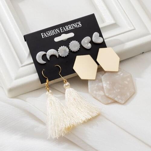 New Statement Acrylic Tassel Earrings For Women Earrings popular Dangle Drop Earrings 2021 Geometric Female Fashion Jewelry