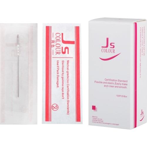 100pcs 3R Makeup Eyebrow Needles Sterilized Permanent Makeup Needles Tattoo Needle free shipping