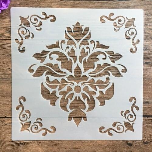 30 * 30cm Mandala Geometry DIY Layering Stencils Wall Painting Scrapbook Coloring Embossing Album Decorative Template for walls