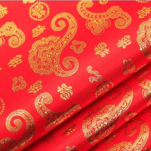500cm*150cm Nylon brocade metallic gold skin wishful doll clothes fabric handmade decorative cloth packaging satin dress cloth