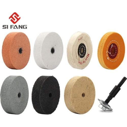 75mm 3inch Grinding Wheel Polishing Pad Abrasive Disc Bench Grinder Polishing Wheel Set For Metal Grinding Rotary Dremel Tool