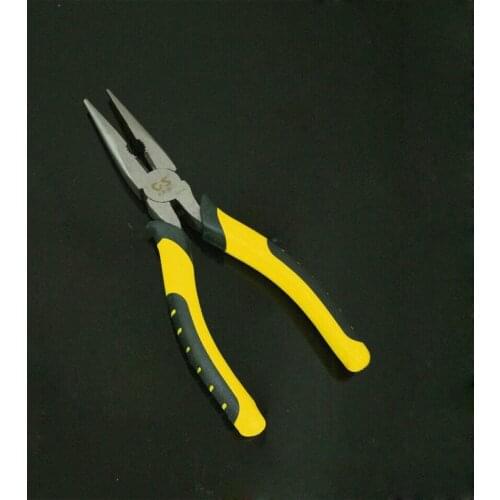 8" 200mm Multi-functional Long Nose Pliers High Quality Carbon Steel Wire Clipper Hand Tools for Mechanical Maintenance