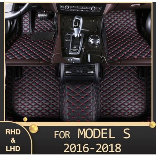 MIDOON Car floor mats for Tesla MODEL S 2016 2017 2018 Custom auto foot Pads automobile carpet cover