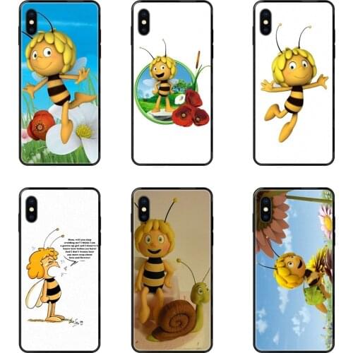 Black Soft TPU Cell Phone Cases For Xiaomi Mi Note A1 A2 A3 5 5s 6 8 9 10 SE Lite Pro Ultra Maya The Bee Collection