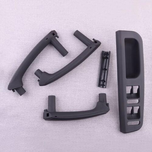 CITALL 8pcs/Set Inside Door Window Panel & Handle Cover Trim Fit for Passat B5 4 Door 1998-2000 2001 2002 2003 2004 2005 LHD