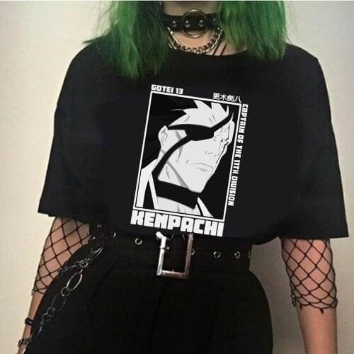 Mens T-shirt Casual Short Sleeve Men T Shirts Clothes Print Anime Bleach Cartoon Summer Stretch