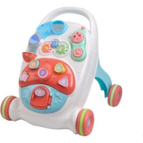 Baby toddler walker anti-o-leg multi-function anti-rollover boy baby girl toddler can sit folding learner