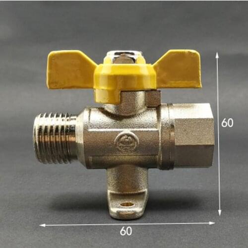 DN15 1/2" BSP Female to Male Brass Ball Valve Air Fuel Gas With Scoket