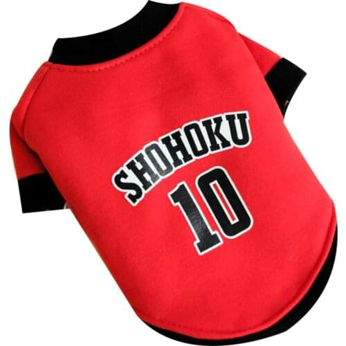 Fashion Dog Spring Summer Sport Hoodies Pet Cat Sweatshirt Football Basketball Jersey Clothes For Small Medium Dogs Dropshipping