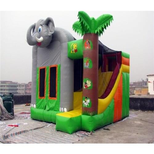 Newest Inflatable Castle Combo,Inflatable bouncy castle house with elephant children playground toys