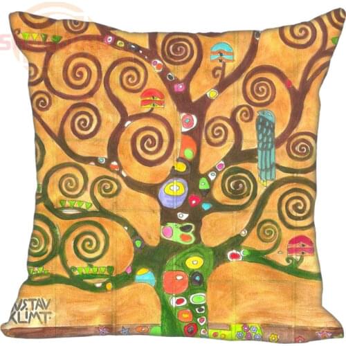 New Arrival Artist Gustav Klimt Painting Pillowcase Wedding Decorative Pillow Case Customize Gift For Pillow Cover