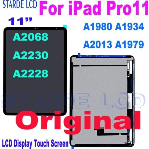 Original for iPad Pro 11 A1980 A1934 A2013 A1979 LCD Display Touch Screen Digitizer Assembly for Pro 11 A2068 A2230 A2228 LCD