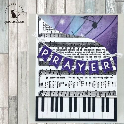 Panalisacraft Piano music Metal Cutting Dies for DIY Scrapbooking/Card Making/Kids Fun Decoration Supplies
