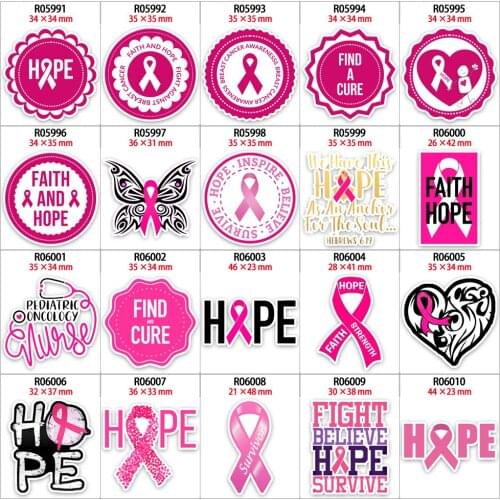 Flatback Planar Acrylic Resins for Female Health Theme Pattern Printed Activity Occasion Decoration R0599 R0600 R0601