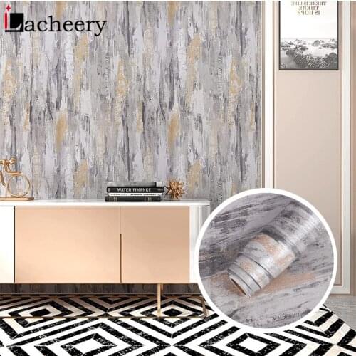 Thick Vinyl Self-adhesive Films Cement Texture Wallpapers Nordic Style Wall Countertop Cabinet Kitchen Renovation Contact Paper