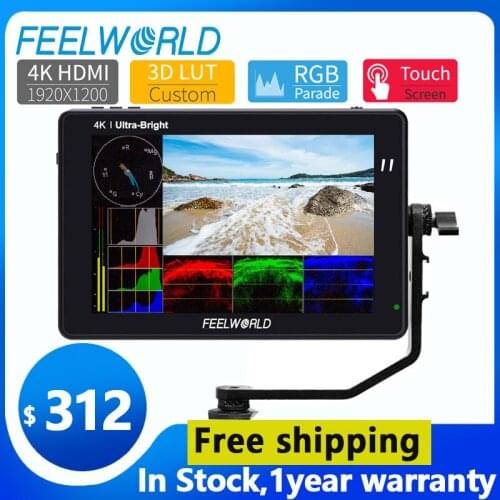 FEELWORLD LUT7 LUT7S 7 Cal 2200 nitów ekran dotykowy Monitor zewnętrzny 3D LUT Full HD