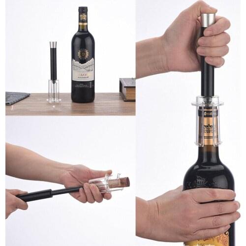 2019 Red Wine Opener Air Pressure Cork Popper Bottle Pumps Corks Corkscrews Screw US