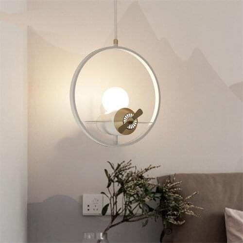 Nordic Aircraft Head Ring Pendant Lights Bedroom Bedside Aisle Small Plane Childrens Room Dining Room Hanging Lights Lighting