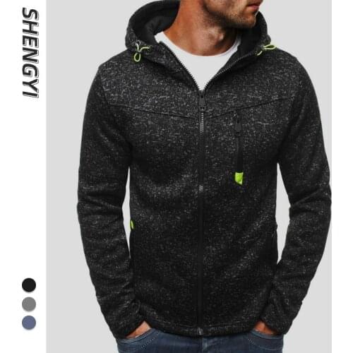 Mens Sweatshirt Men Sports Casual Wear Zipper New Fashion Spring Autumn Hoodies Fleece Men Casual Long Sleeve Sweatshirts Male