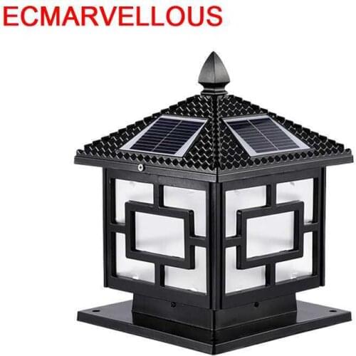 Wohnlandschaft Pillar Light LED Solar Terraza Y Jardin Decoracion Spotlight Outdoor Luminaire Exterieur Landscape Lighting