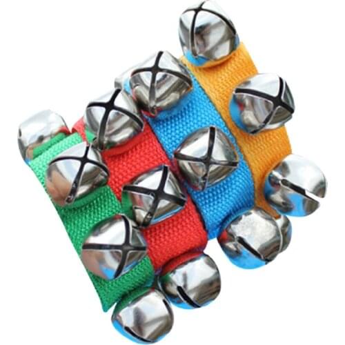 New Baby Rattles Hand Wrist Foot Bell Toys Educational Dancing Accessories Toy for Kids Boys Girls Random Color 1PCS