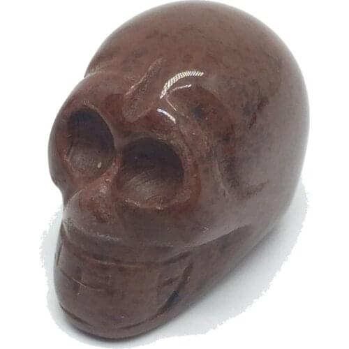 1PC Natural Crystal Halloween Decoration Horror Stone Quartz Skull Amethyst Opal Obsidian Home Decoration Crafts Small Ornaments