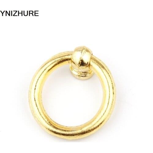 20PCS 32*32mm Antique hardware jewelry box hardware Furniture Handle Bookcase accessories Ring Style Drawer Pull Knob