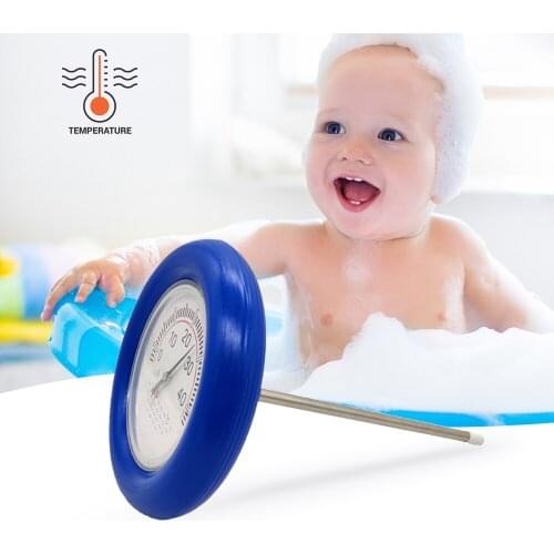 Analog Pool Thermometer Pool&Spa Large Dial Thermometer Floating Swimming Pool Water Temperature Detector