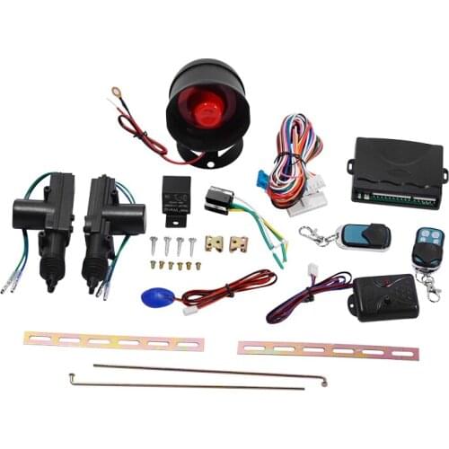 Car Alarm Remote Control Security Universal System 2 Door Central Door Lock Locking Kit Set Keyless Entry System Car Accessories