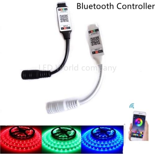 DC 5V 12V 24V Mini RGB Bluetooth-compatible Controller Music Mini RGB Bluetooth-compatible LED Controller For RGB LED Strip