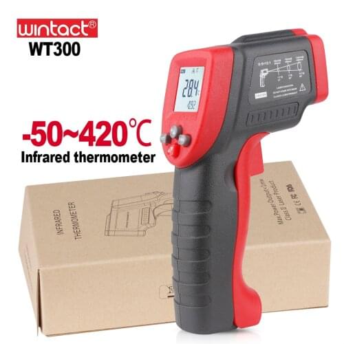 Wintact Digital Thermometer Laser Thermometer Sensors Digital Temperature Meter Infrared Thermometer Laser WT300 WT550