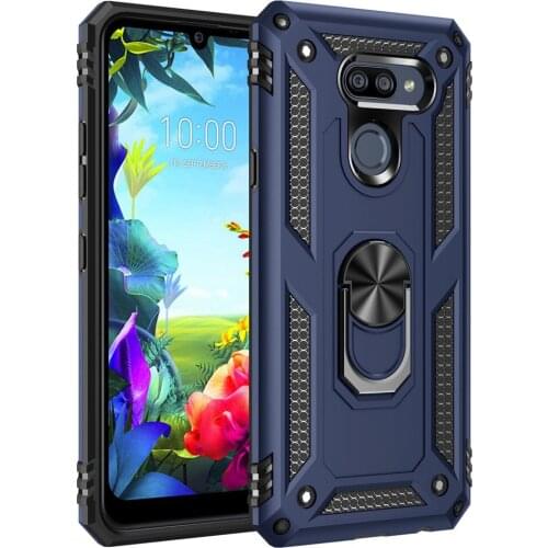 For LG K40S Case Cover Armor Rugged Military Shockproof Car Holder Ring Case for LG K40S 40 S LMX430HM, LM-X430 Coque Funda