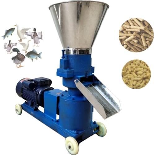 Motor Farming Pelletizer Household Small 220V FIsh Chicken Pig Poultry Animal Feed Pellet Processing Machines