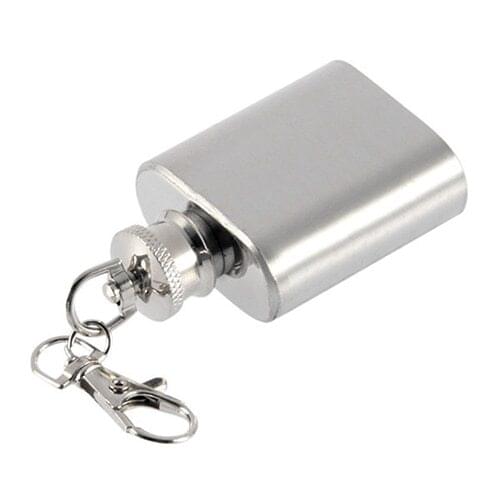 1 oz Stainless Steel Mini Pocket Hip Flask Flagon High Quality Portable Wine Bottle Whiskey Liquor Screw Cap Drop Shipping
