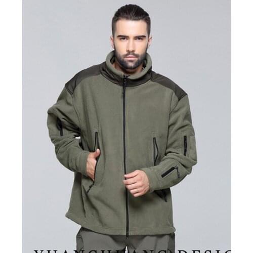 Outdoor sports male camping hunting jackets tactical fleece warm jacket men military thermal coats shark skin patch clothes