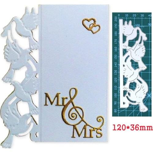 Metal Cutting Dies Pigeon Border Crafts Die Stencil For DIY Scrapbooking Paper/photo Album Cards Embossing Die Template