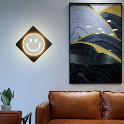 Minimalist Square Black LED Wall Lamp for Bedroom Entrace Hall Restaunart Kitchen Corridor Interior Home Decor Light Fixture